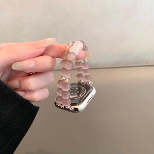 FIT5手表带夏天新款猫眼水晶双链
