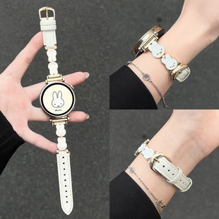 金属皮质oppowatchx2手表带智能运动watch4Pro一加高级女款 x2mini表带新款 s系列手表链 watch 适用oppo