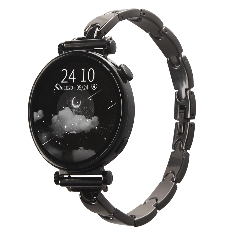 适用华为watchgt4表带gt5金属链watch3表链女款荣耀智能腕表magicwatch2手链高级感gt3gt2手表带男女士gs 3i