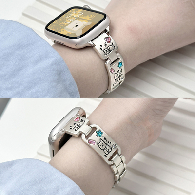 适用vivowatchgt2镶钻卡通表带