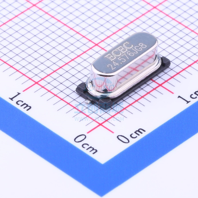 无源晶振 C24576J090 HC-49S-SMD-2P ECEC(东晶)