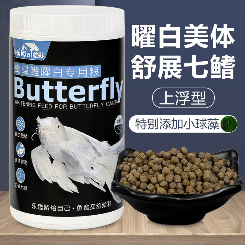 绘彩高蛋白增白蝴蝶鲤专用饲料