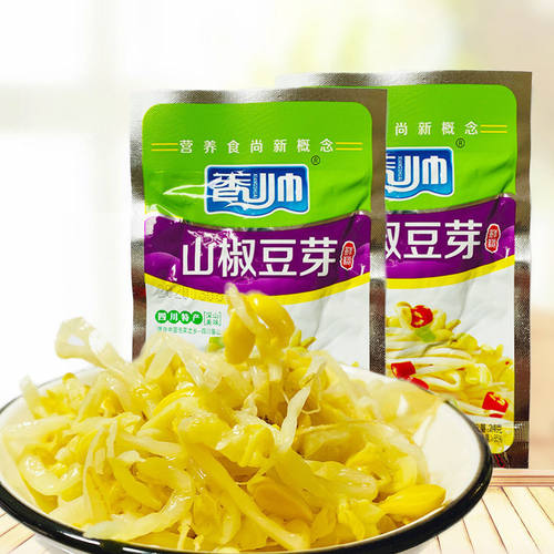香帅山椒泡椒豆芽开袋即食下饭莱