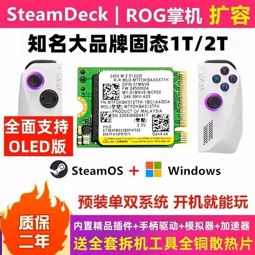 Steamdeck蒸汽甲板ROG掌机硬盘