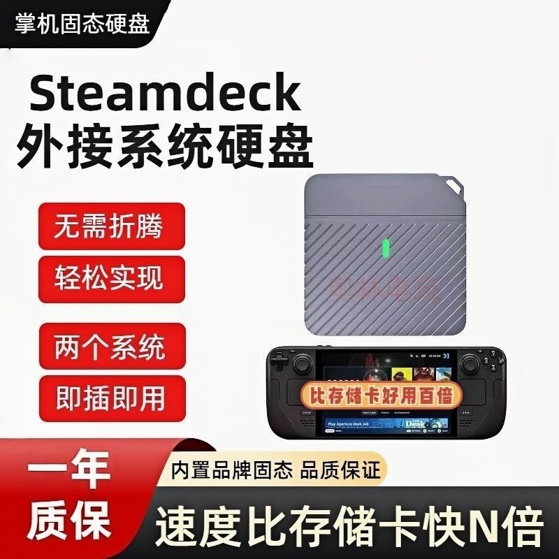 steamdeck蒸汽甲板掌机win系统硬盘内存升级扩容外接直插式免拆机