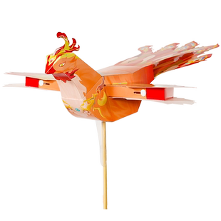 新年元旦灯笼儿童手工diy材料古风非遗鸟灯笼发光小喜鹊挂件玩具