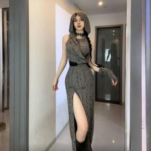 沙丘废土风连衣裙女异域风情沙漠旅游裙子 GirlsAt18万圣节cos服装