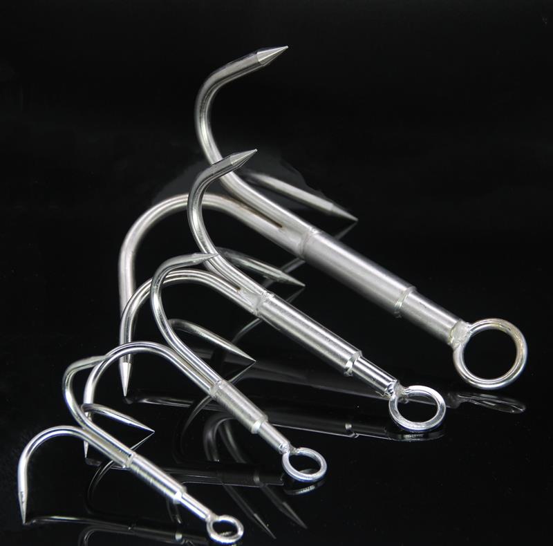 三爪钩打捞器搭钩钓位清理水草刀锚勾攀岩鱼具登山水草锚钩拉草器