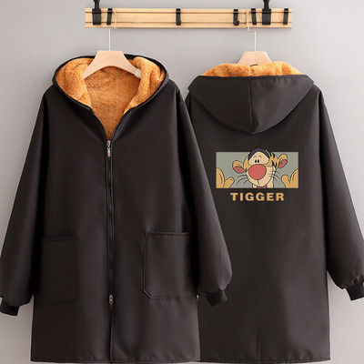 加绒加厚厨房做饭长袖罩衣围裙女