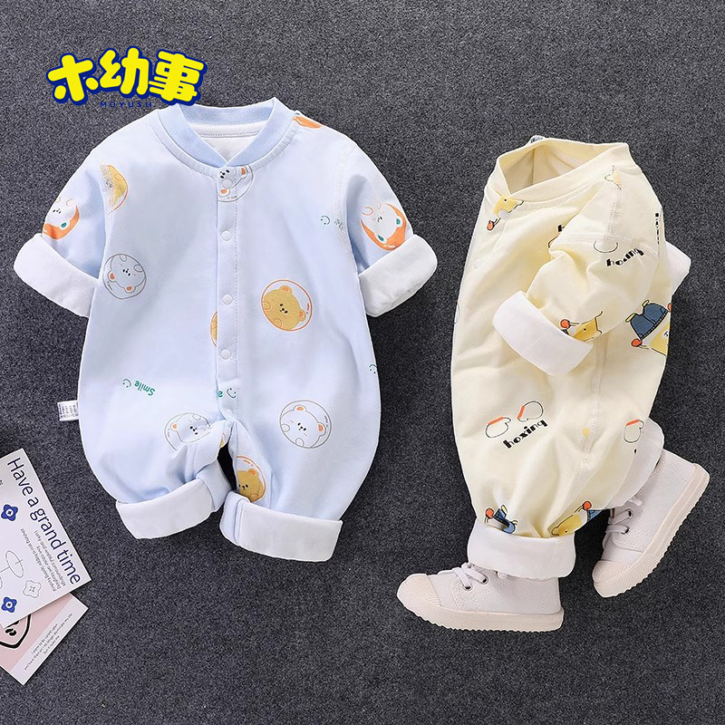 棉婴儿连体衣爬爬爬爬服新品