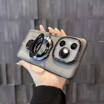 荣耀power磁吸支架透明硅胶软壳