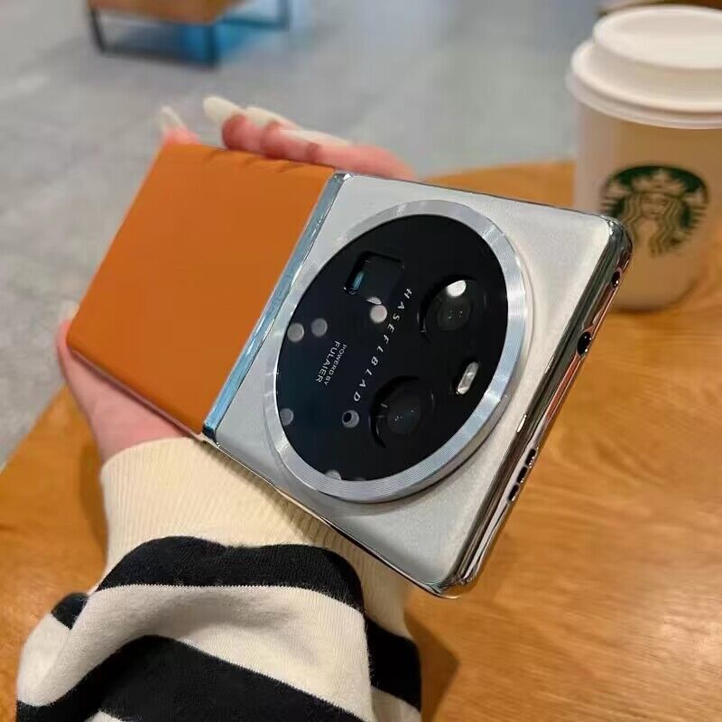 适用mate60高级感磁吸素皮全包壳