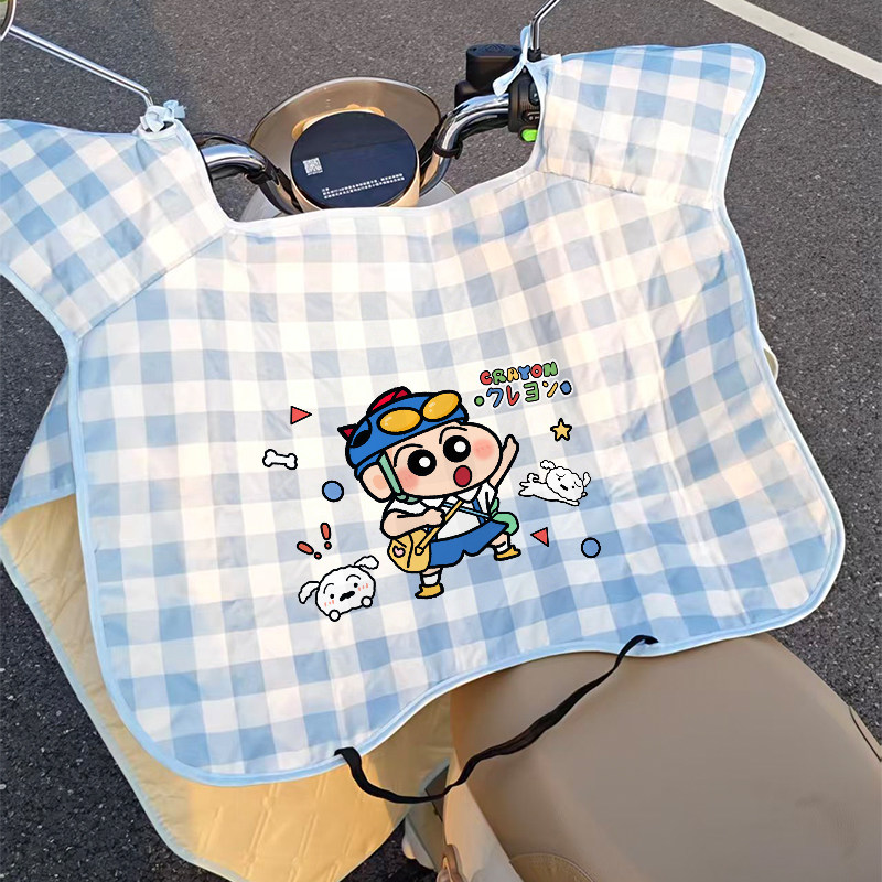 卡通风电动车挡风被夏季防晒防水隔热防紫外线摩托车四季通用款