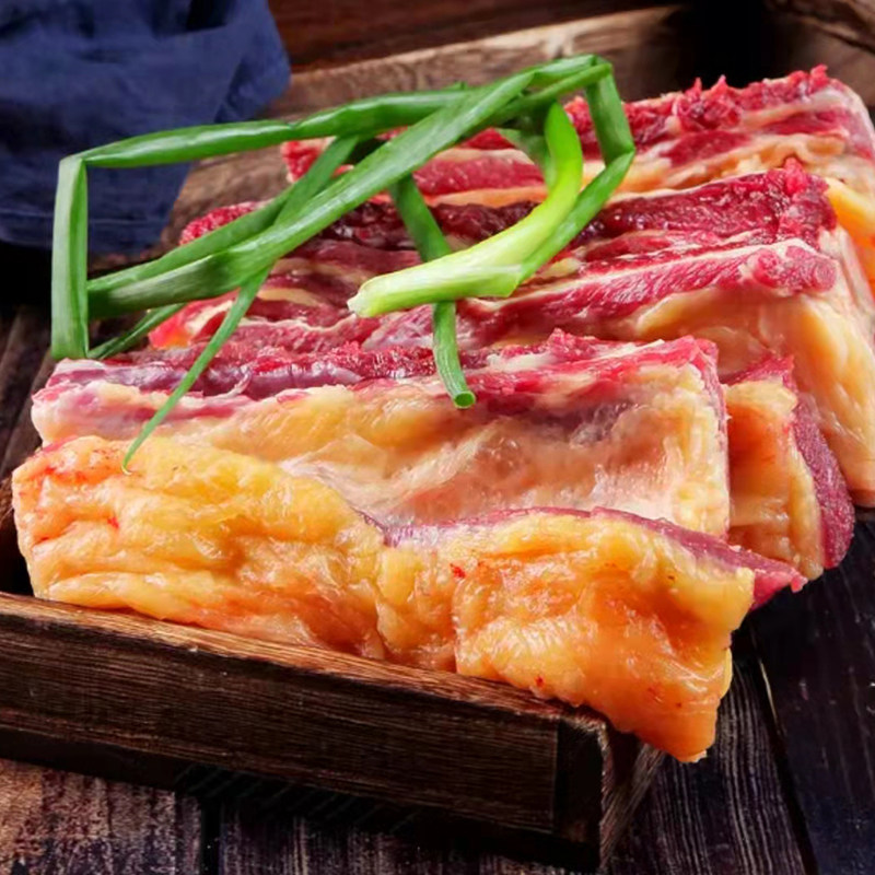 内蒙古黄膘牛肉整切牛肋排带骨牛仔骨牛肋条肉现杀食材牛小排5斤