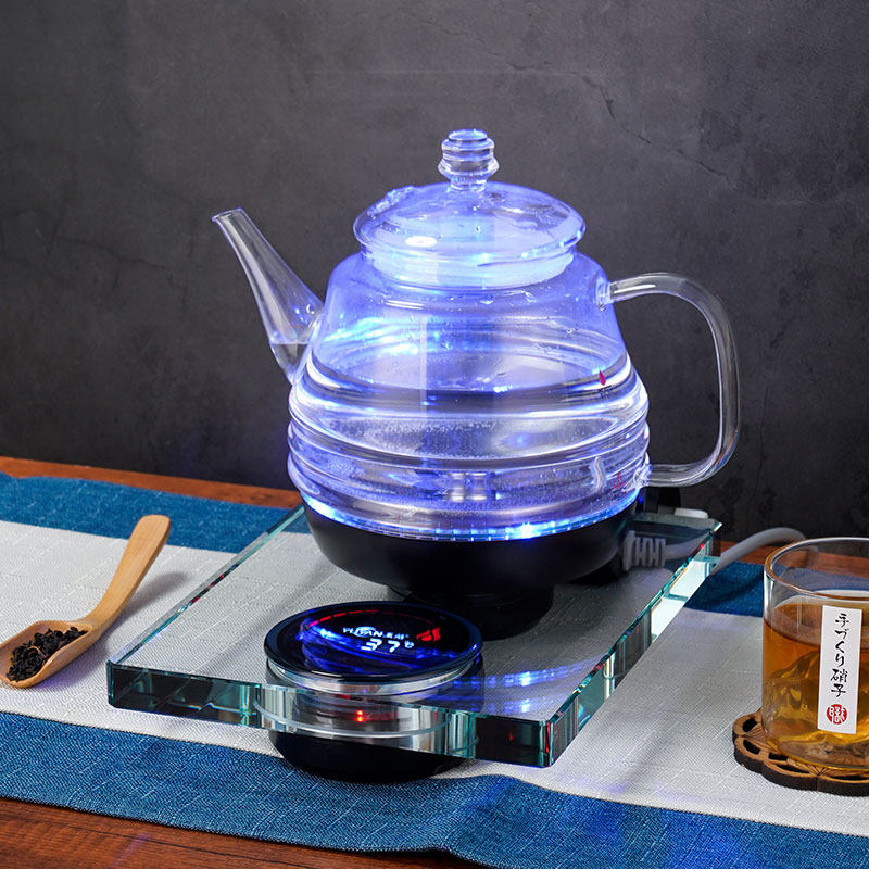玉焰全自动底部上水电热水壶保温一体家用特价水晶遥控玻璃养生壶