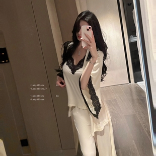 「LA」Nora·沉溺清晨丨静感系列*莫代尔柔软舒适长袖家居服套装