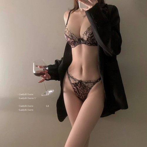 「LA」Lynx·荆棘暗码｜边界系列*性感豹纹蕾丝内衣女薄文胸套装