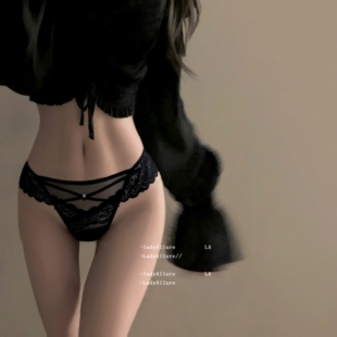 「LA」Celia·暗香收束丨静感系列*法式纯欲蕾丝网纱镂空女士内裤