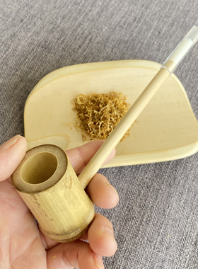 手工定制竹烟斗锅待客斗练习玉米斗竹烟杆水手斗竹根老巴烟斗过滤