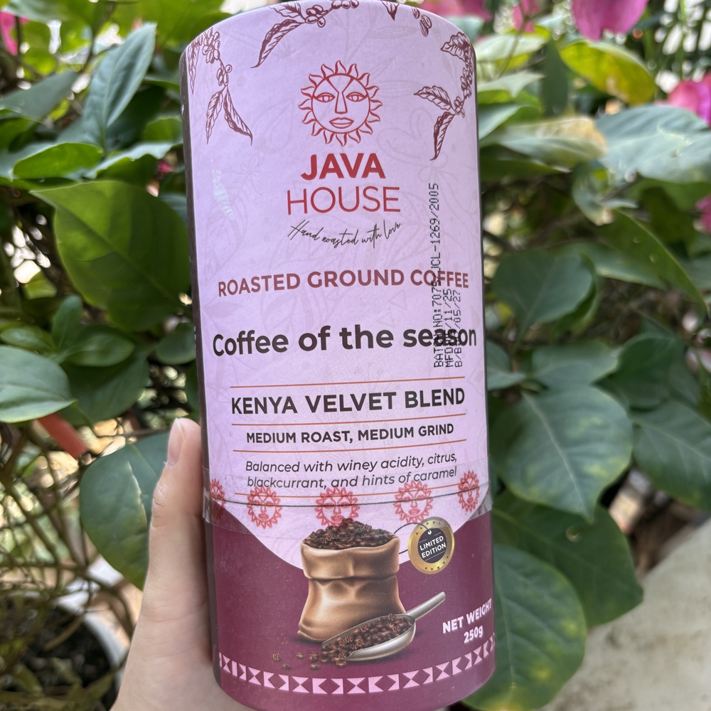 Java House非洲原装进口肯尼亚季节限定咖啡粉Kenya Velvet Blend