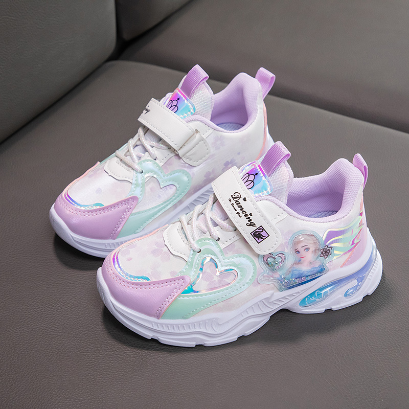 耐NK鞋克学生女童运动鞋2025秋季新款皮面防水防滑跑步透气爱莎公