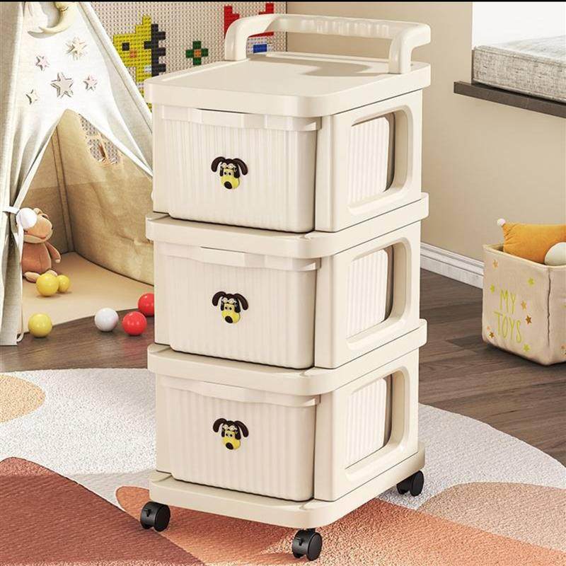 点击率祥婷零食收纳柜推车置物架储物家用抽屉式多层可移动小推车