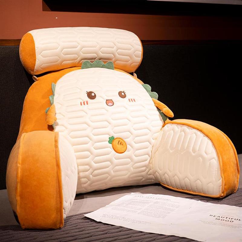 闻书百货乳胶冰丝凉席万能床头靠垫凉感抱枕椅背床背靠垫护腰靠