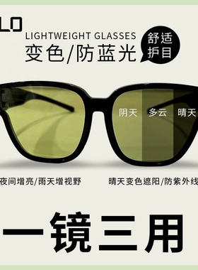 CNLO感光变色近视套镜驾驶防远光灯防紫外线强光的变色偏光夜视镜