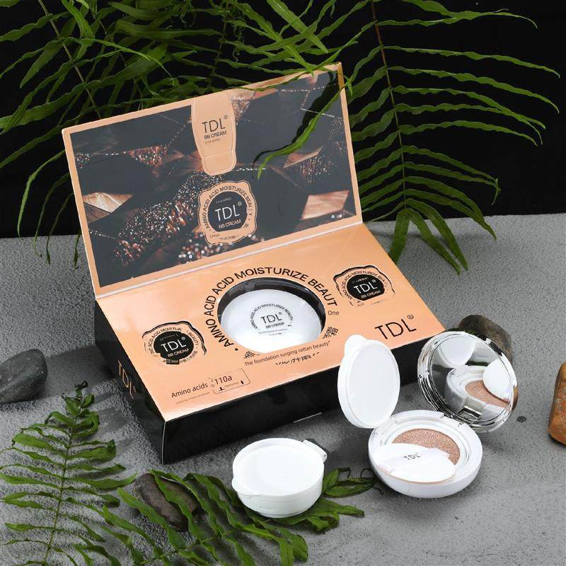 Tdl氨基酸粉扑Bb霜国内网红水光遮瑕膏保湿免费替代1+4大干性混合
