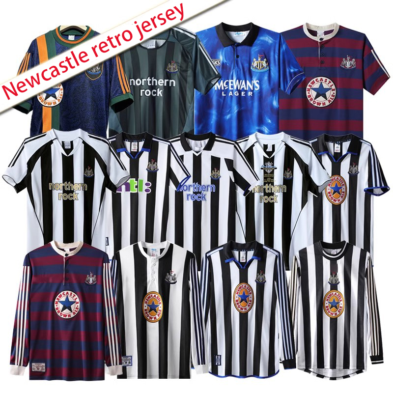 95-97 Newcastle  United Home Soccer Jersey Retro  Shirts