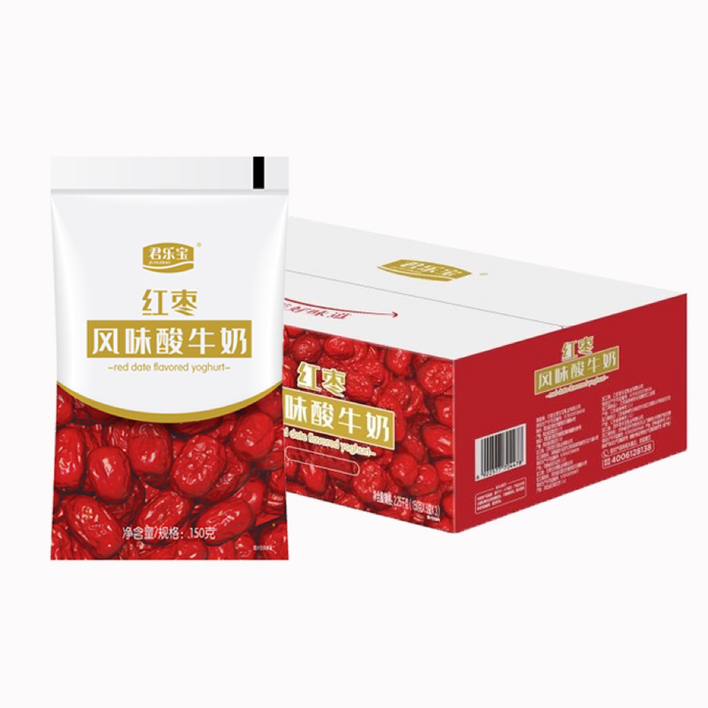 袋装君乐宝红枣酸奶家庭实惠装