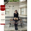 大毛领呢子外套大衣女中长款 大小姐微胖大码 韩版 冬季 京都名流