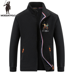 拉尔伦保罗秋冬款摇粒绒男士外套冬季抓绒卫衣宽松运动休闲夹克潮