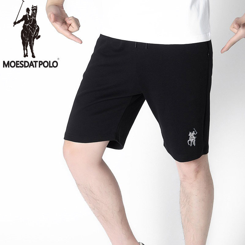 拉尔伦保罗薄款短裤运动休闲短裤男夏季纯棉宽松透气直筒五分裤,男装,短裤,淘宝优惠券,粉丝福利购,淘宝优惠卷