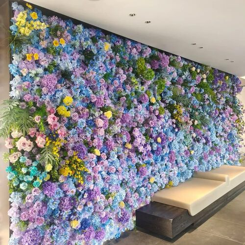 网红打卡仿真玫瑰花墙婚庆造景