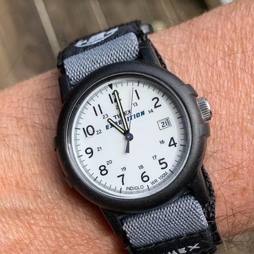 代购天美时夜光中性石英手表