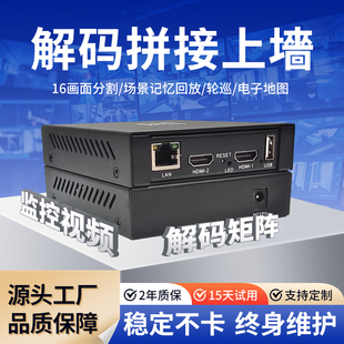 IPC cam监控解码器 H.265编码4K解码 rtsp/onvif兼容海康大华