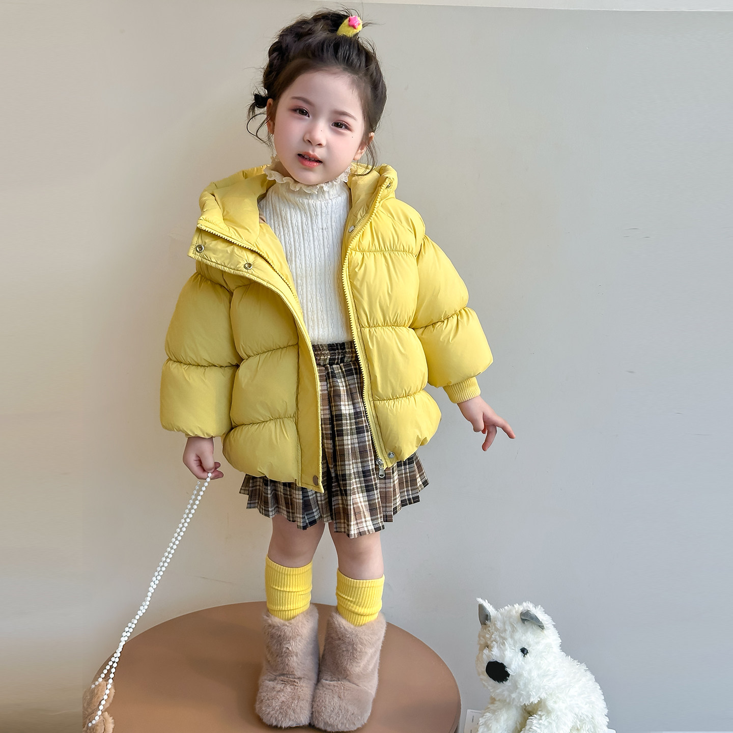女童棉服2025新款儿童冬季