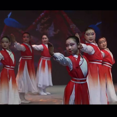 儿童国学汉服六一表演服装学生国风合唱服书童演出服古典舞上春山