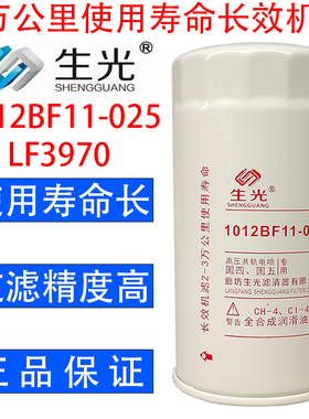 生光 1012BF11-025机油滤芯LF3970机滤R791H1012BF11-02500机油格