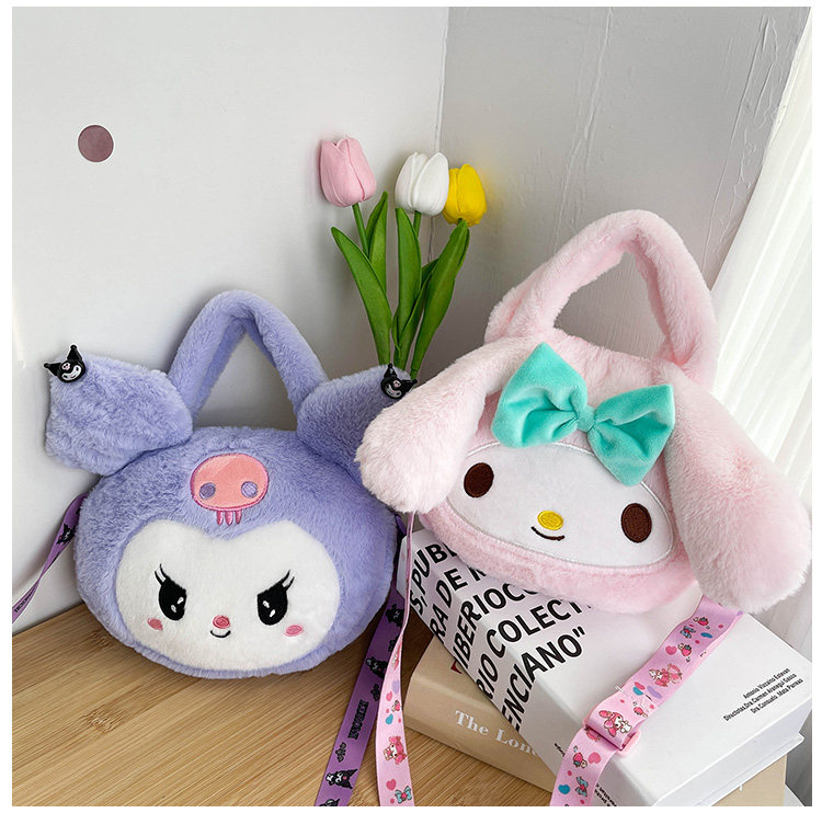 网红儿童包包新款秋冬毛绒可爱小熊女童斜挎包时尚卡通亲子零食包