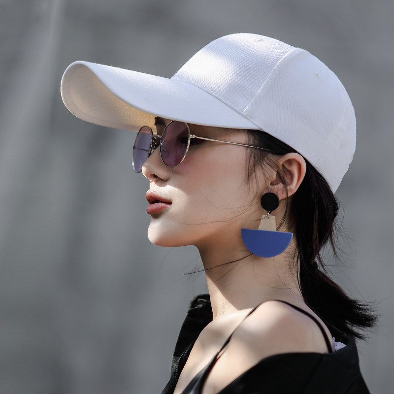 黑色帽子女网红太阳帽明星同款白色棒球帽夏天防晒遮阳鸭舌帽男潮