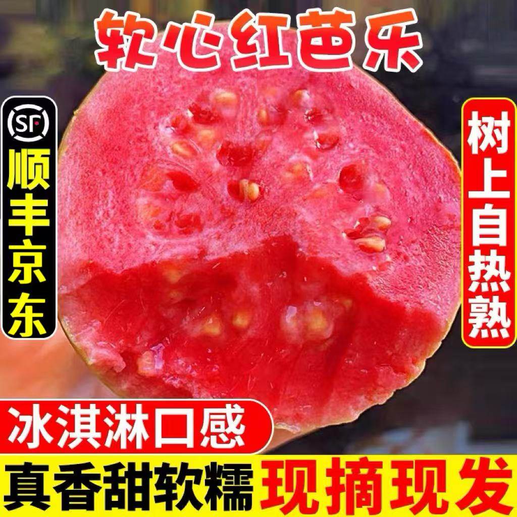 红心软芭乐番石榴奶油芭乐大果软糯香甜低糖西瓜胭脂5斤当季整箱,水产肉类/新鲜蔬果/熟食,番石榴/芭乐,淘宝优惠券,粉丝福利购,淘宝优惠卷