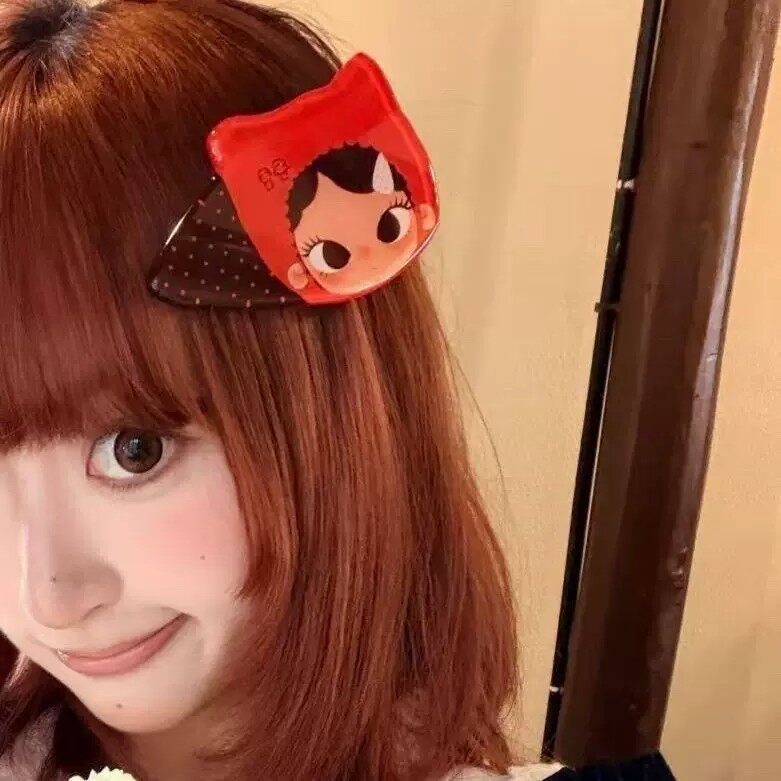 恰好是小满同款鸭嘴夹卡通可爱发夹刘海夹少女心亚克力发卡发饰 - 实物图