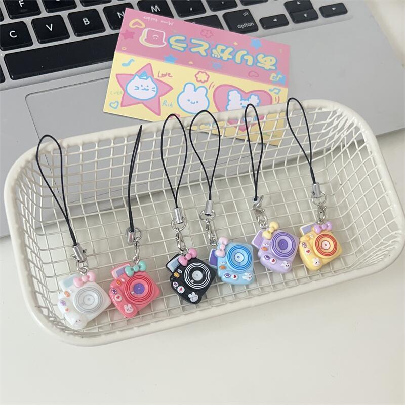 卡通迷你马卡龙相机挂件钥匙扣可爱少女心包挂饰情侣闺蜜礼物配饰