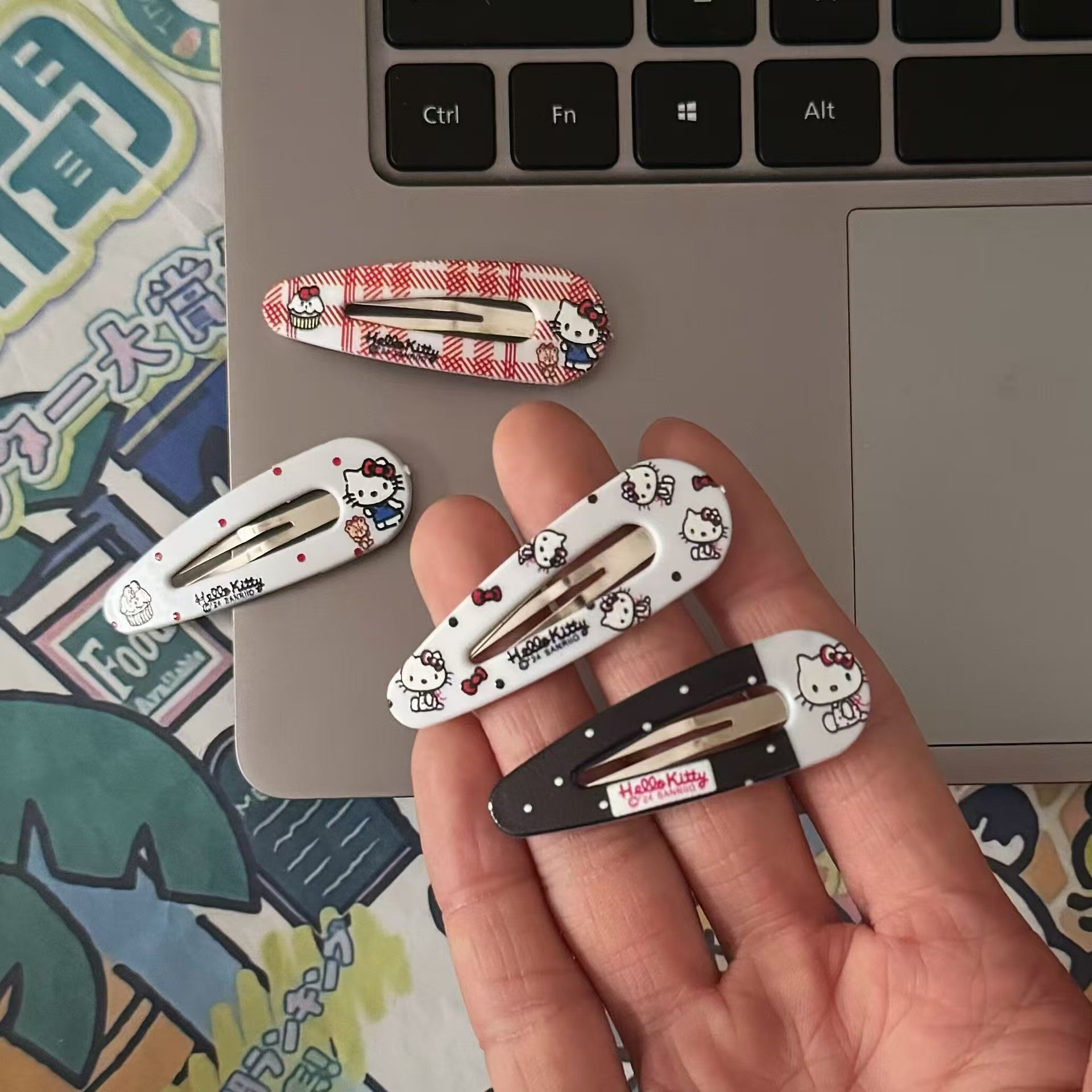 少女心三丽鸥凯蒂猫水滴BB夹趣味发夹刘海侧边夹百搭小清新发饰女,饰品/流行首饰/时尚饰品新,发饰,淘宝优惠券,粉丝福利购,淘宝优惠卷