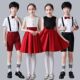 六一合唱演出服男女童中小学生大合唱团诗歌朗诵礼服元 旦表演服装