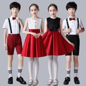 六一合唱演出服男女童中小学生大合唱团诗歌朗诵礼服元 旦表演服装