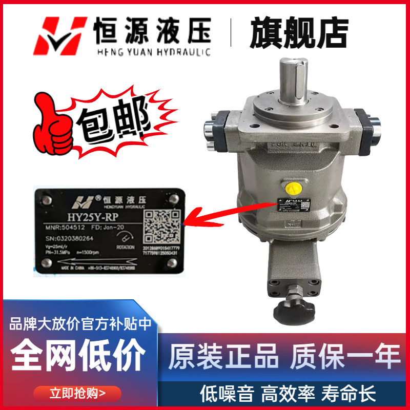 定量轴向柱塞泵恒源液压HY-10YRP