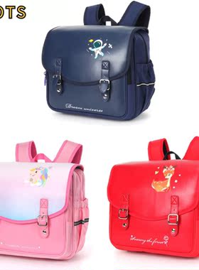 COTS小学生男女1-4年级横版减负护脊大容量儿童书包复古
